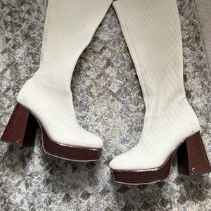 Circus by Sam Edelman Cream Over the Knee Boots